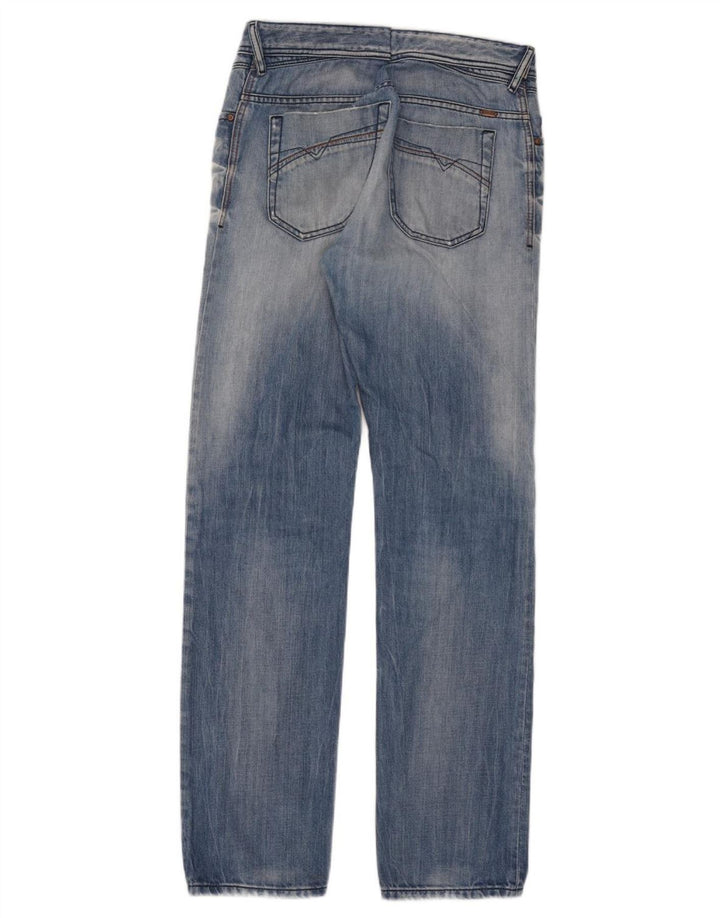 Diesel Męskie Iakop Distressed Slim Jeans W33 L34 Niebieskie bawełniane