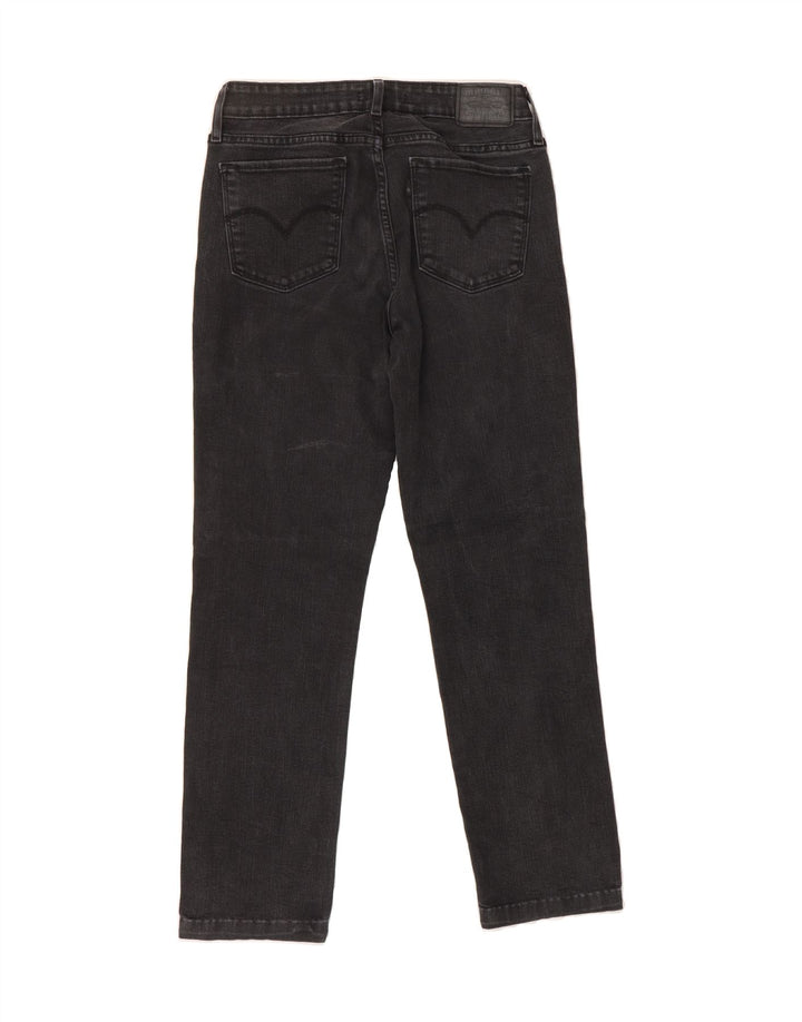 LEVI'S Womens 712 Slim Jeans  W29 L26 Black Cotton Vintage Levi's and Second-Hand Levi's from Messina Hembry 