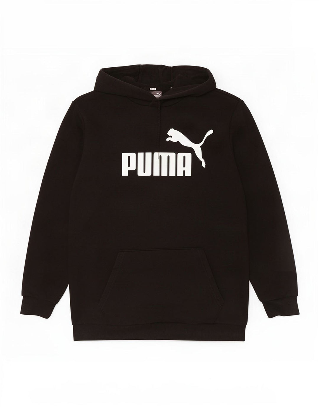 Męski sweter z kapturem Puma z grafiką, średni czarny, bawełniany