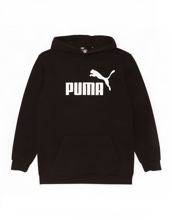 Męski sweter z kapturem Puma z grafiką, średni czarny, bawełniany