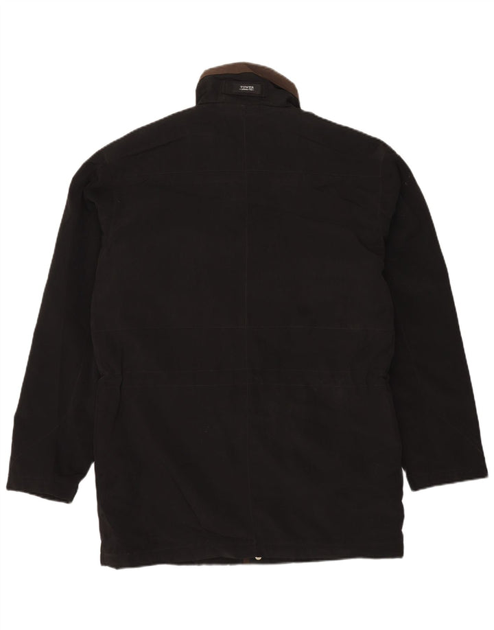 Męska kurtka użytkowa LONDON FOG UK 38, średni czarny poliester