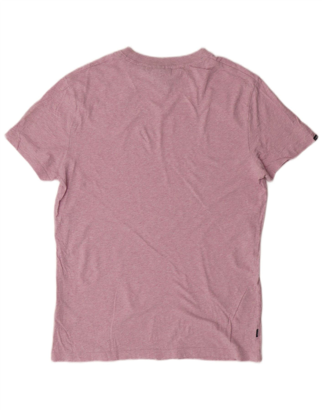 SUPERDRY Męski T-shirt Top Średni Różowy Bawełniany