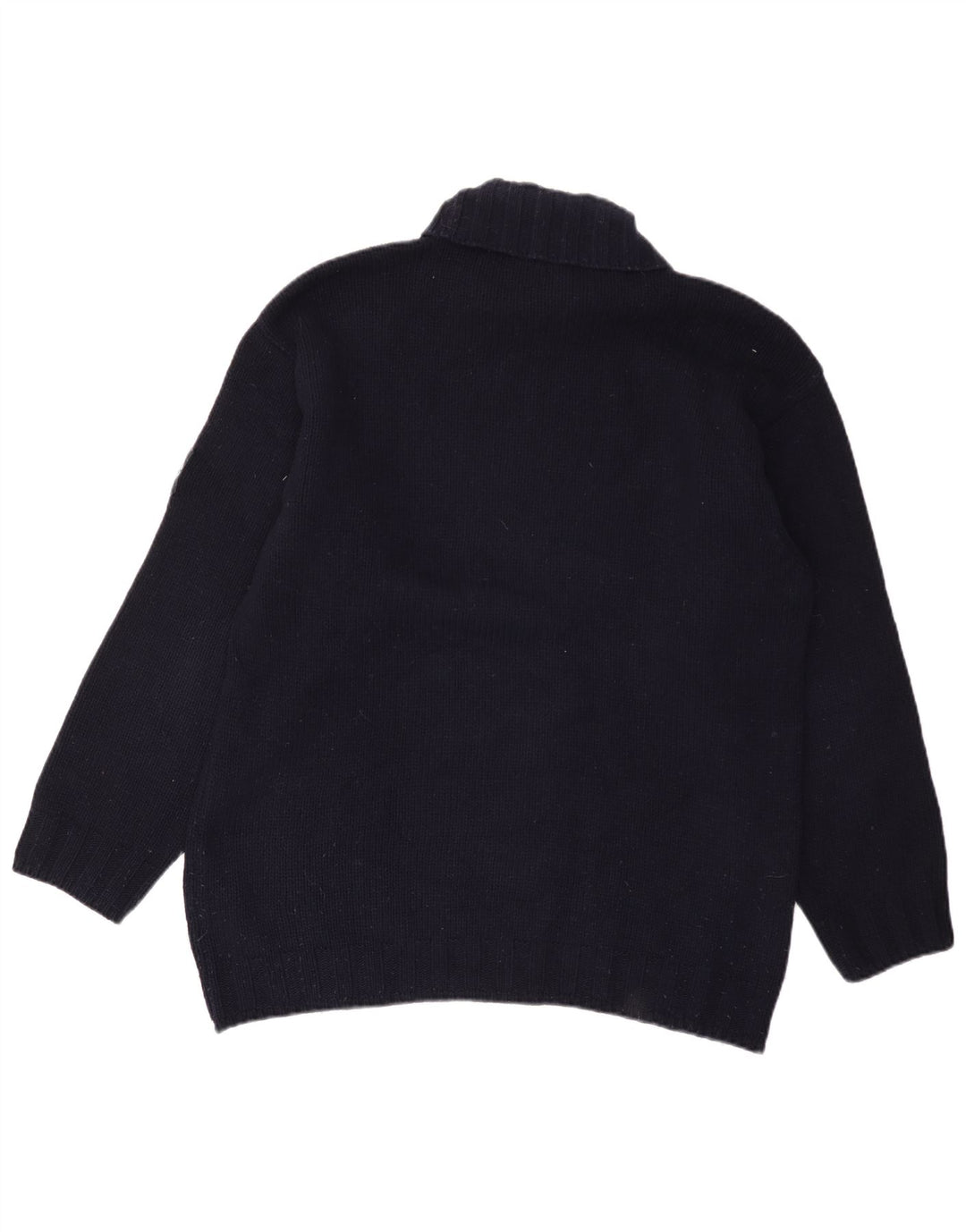Męski sweter z golfem Murphy & Nye, duży, granatowy, wełniany