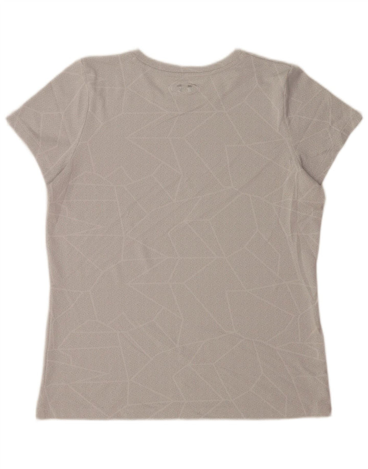 Męski t-shirt Under Armour Heat Gear, duży, szary, geometryczny poliester