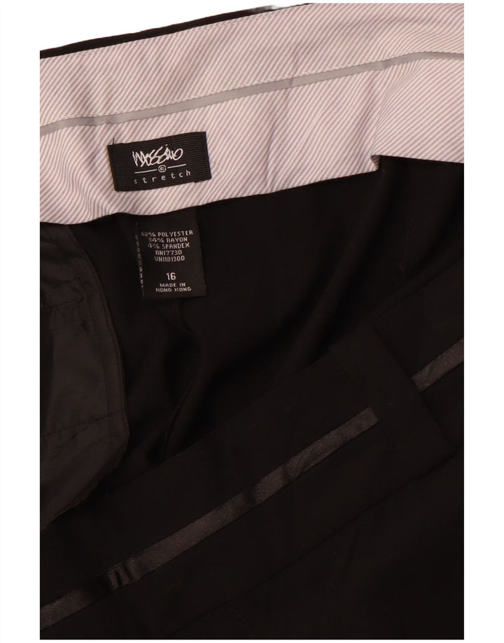 Spodnie garniturowe damskie MOSSIMO z wysokim stanem US 16 2XL W38 L32 czarne