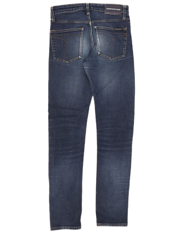 Męskie dżinsy Calvin Klein W28 L32 Niebieskie bawełniane