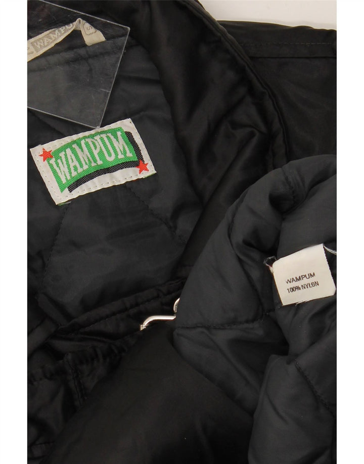 Damska kurtka motocyklowa typu oversize WAMPUM UK 10, mała, czarna, nylonowa