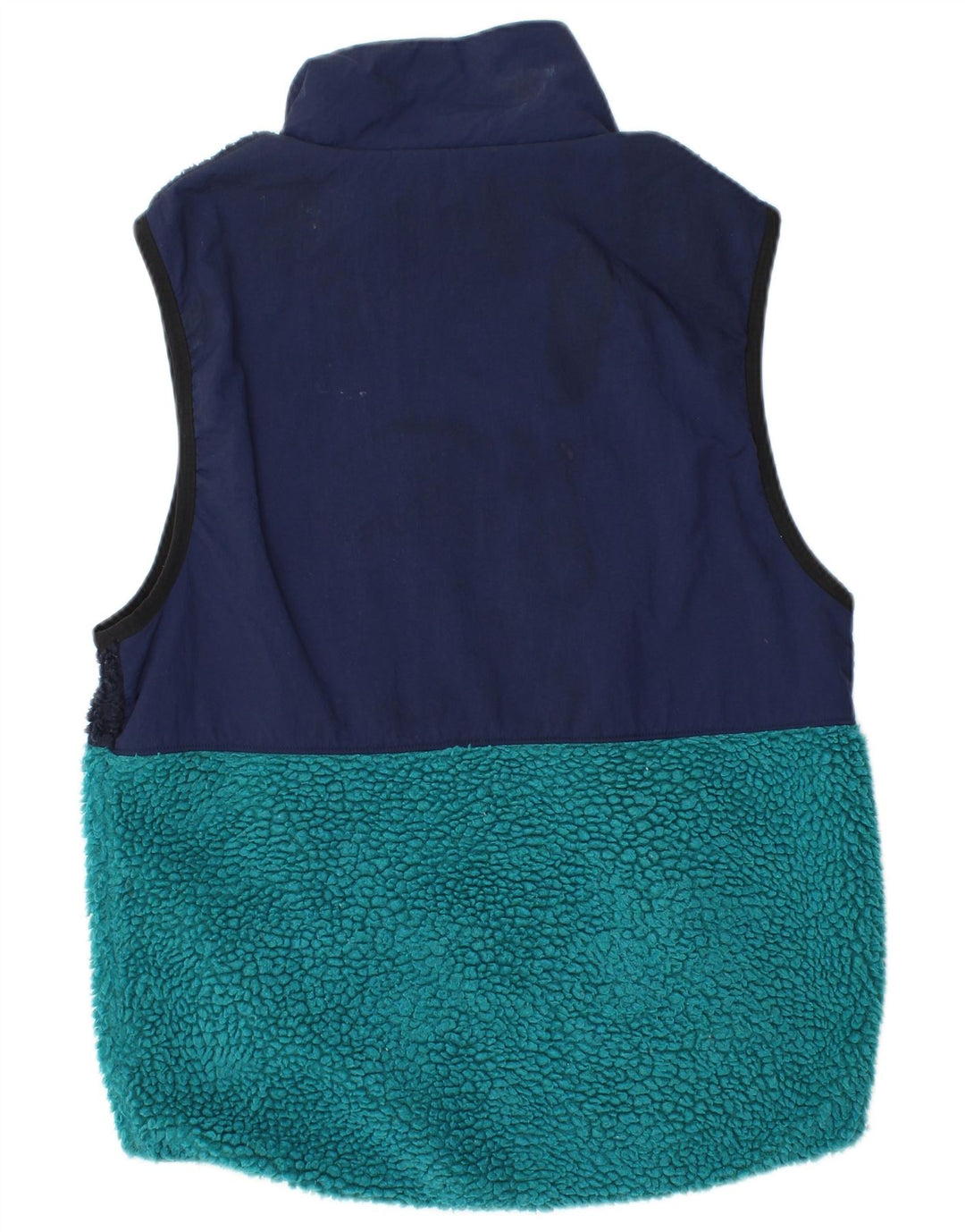 Męska kamizelka polarowa NIKE UK 36, mała, granatowa, z blokami kolorów, poliestrowa, sportowa