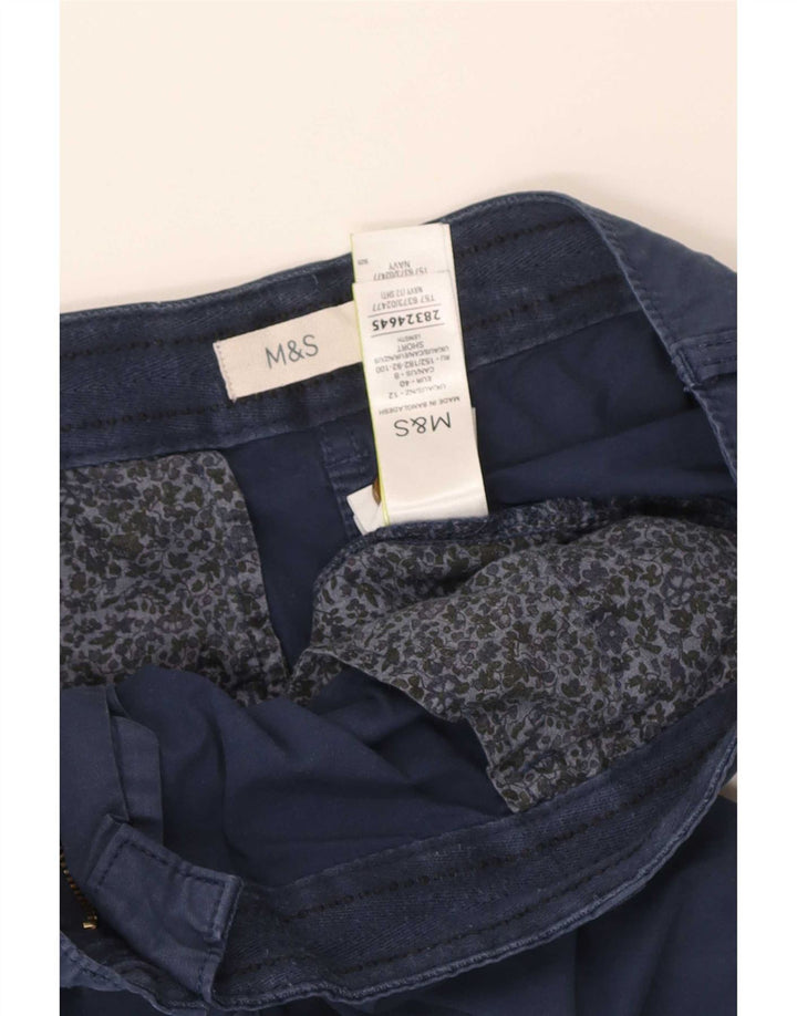 Damskie spodnie Chino Marks & Spencer UK 12 Medium W32 L27 Granatowe
