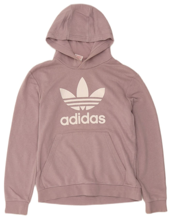 Chłopięca bluza z kapturem Adidas z grafiką 13-14 lat, fioletowa bawełna