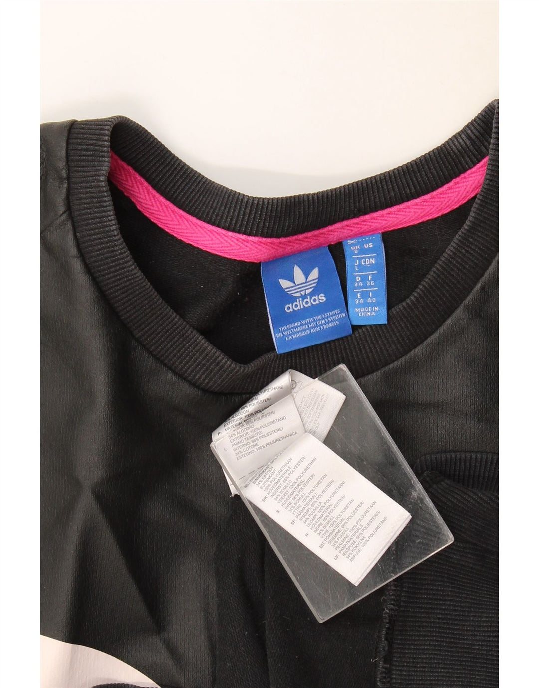Damska bluza Adidas Graphic Oversized Sweter UK 8 Small Black