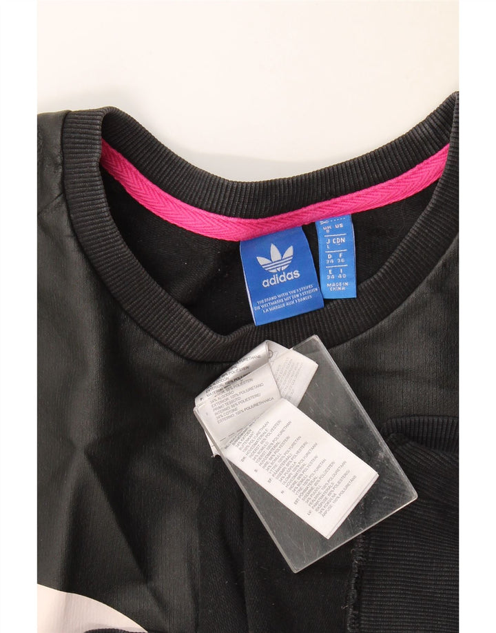 Damska bluza Adidas Graphic Oversized Sweter UK 8 Small Black