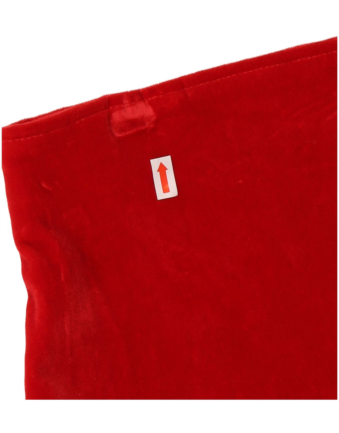 VINTAGE Damska spódnica ołówkowa welurowa IT 44 Medium W26 Czerwona bawełna