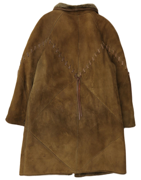 Igi i damski płaszcz z owczej skóry IT 42 Medium Khaki