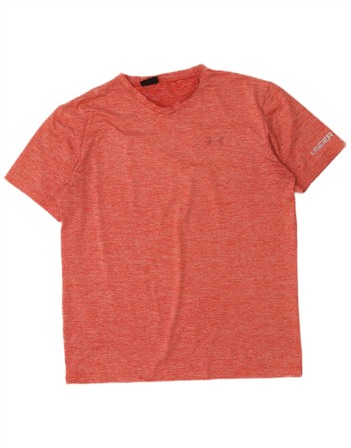Under Armour Męski T-shirt Top Duży Czerwony Nakrapiany