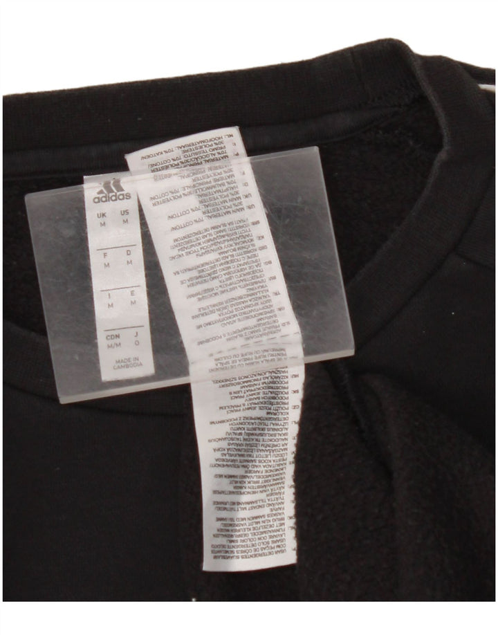 Męska bluza ADIDAS Sweter, średnia czarna, bawełniana