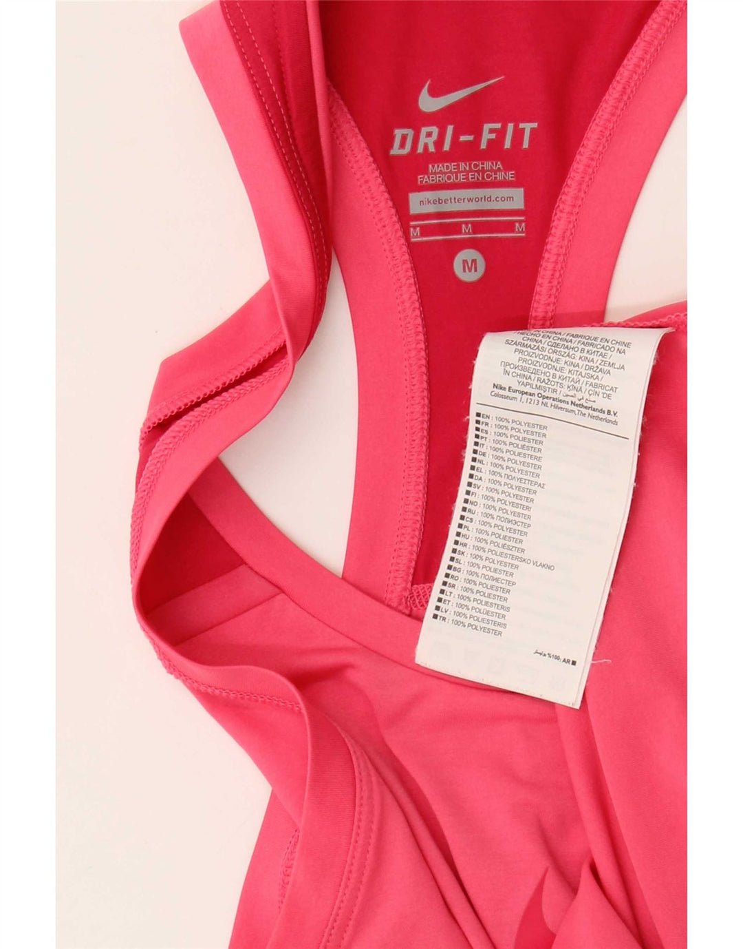 Damska kamizelka Nike Dri Fit Graphic Top UK 12, średni różowy poliester