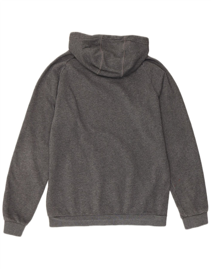 Męski sweter z kapturem ADIDAS, średnioszary, bawełniany