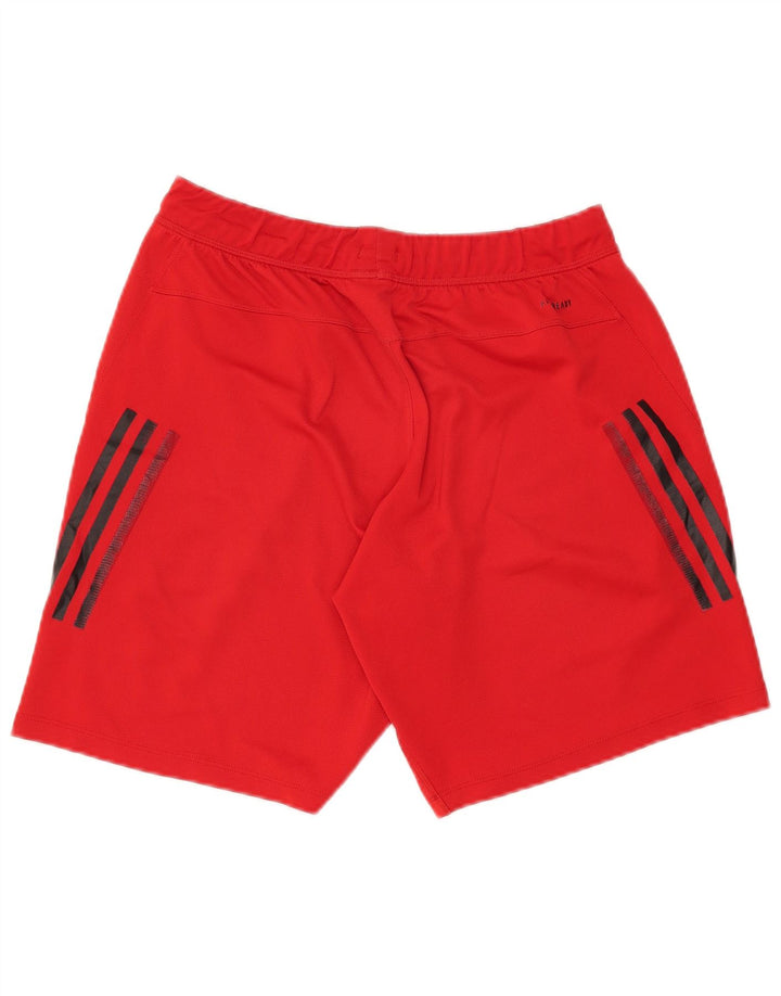 Męskie spodenki sportowe Adidas Aeroready, duże, czerwone, poliestrowe