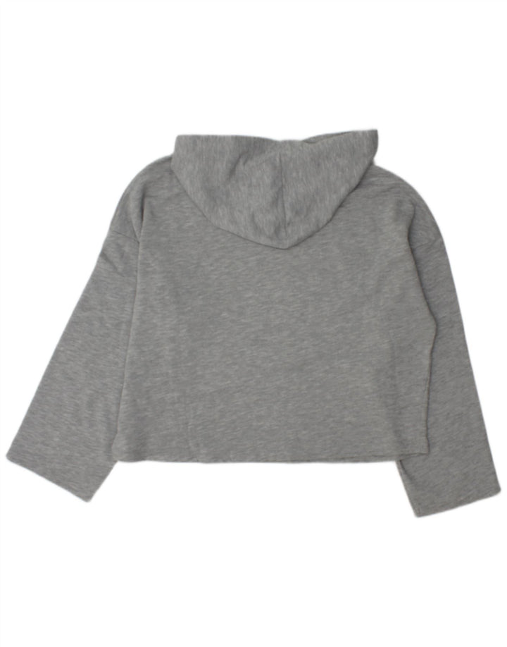Damski sweter oversize z kapturem Zara UK 14, średni szary poliester