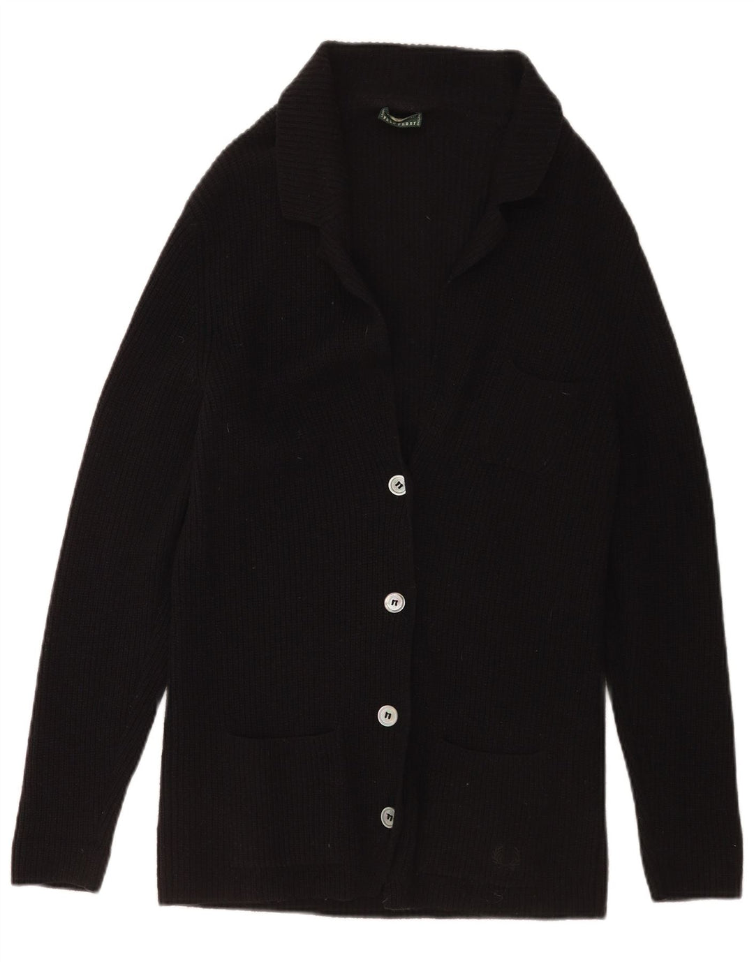 Sweter damski Fred Perry Cardigan UK 20 2XL Czarna wełna
