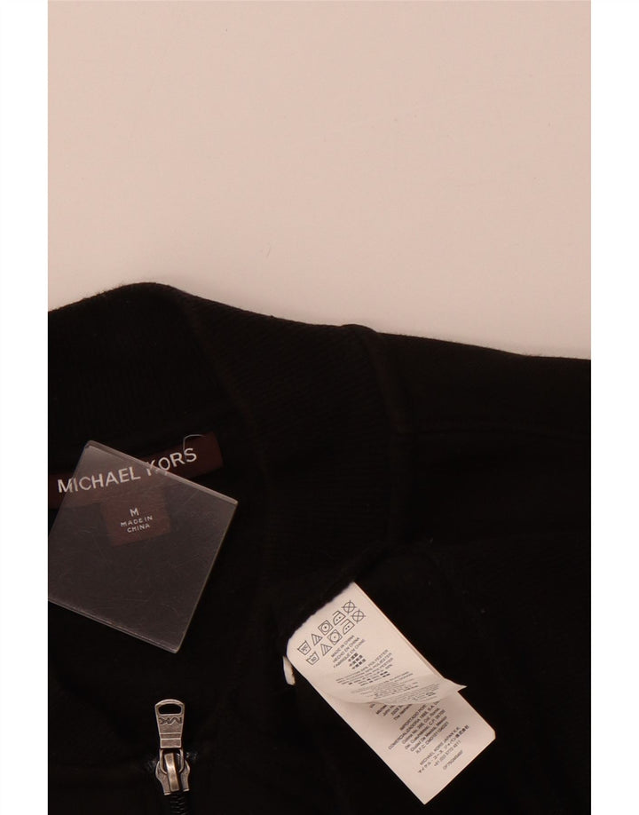Męska bluza dresowa MICHAEL KORS z grafiką, średnia czarna, bawełniana