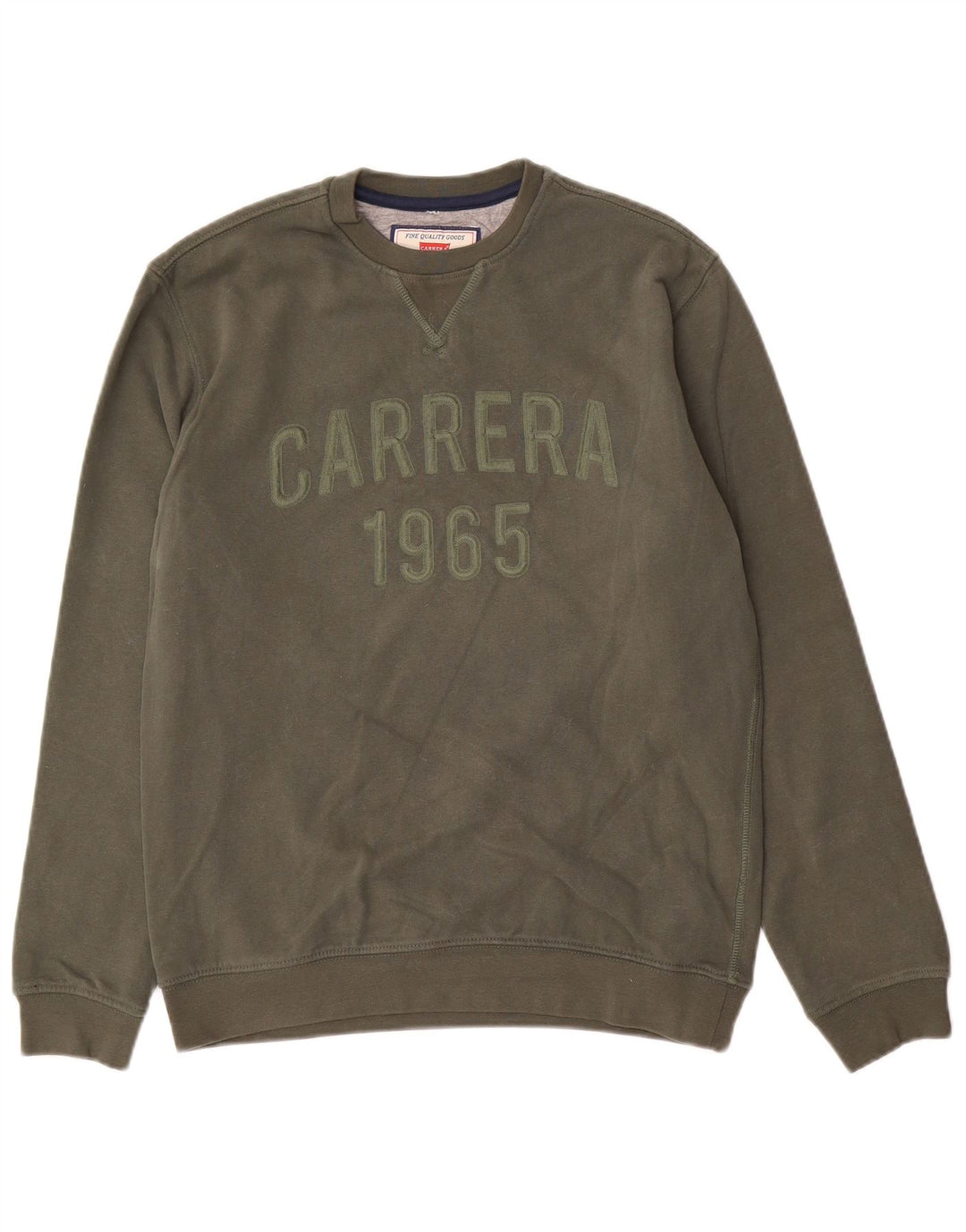 Męska bluza z grafiką Carrera, mała, bawełniana khaki