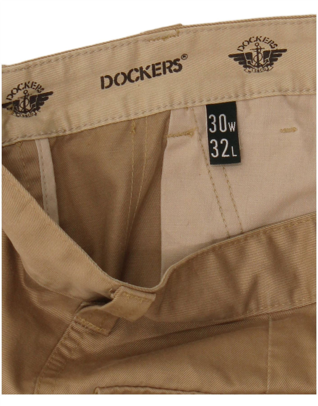 Spodnie męskie Dockers Straight Cargo W30 L32 Beżowa bawełna