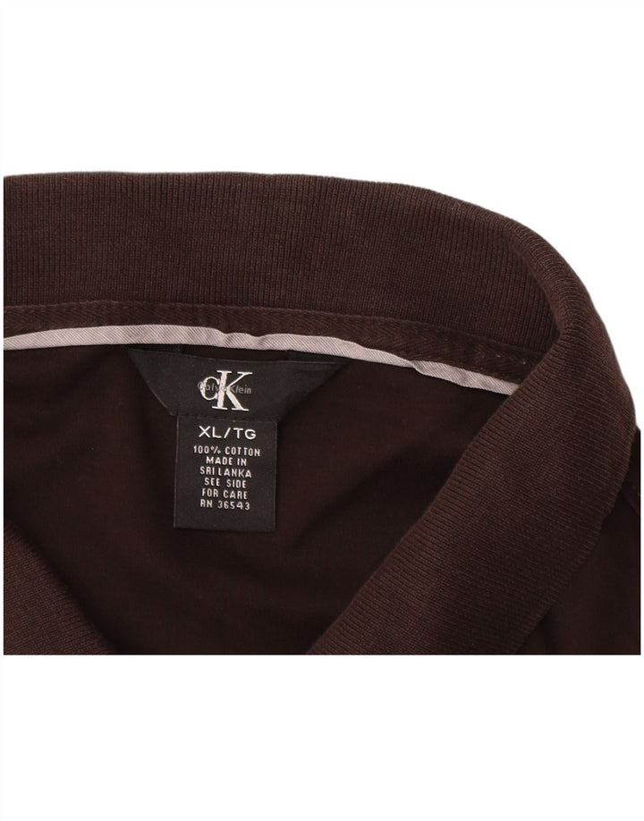 Męska koszulka polo CALVIN KLEIN XL, czarna, bawełniana