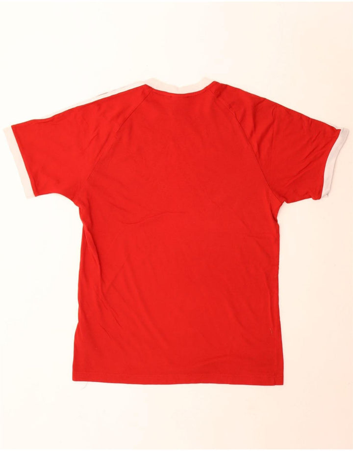 Adidas Męski T-shirt Top Średni Czerwony Bawełniany