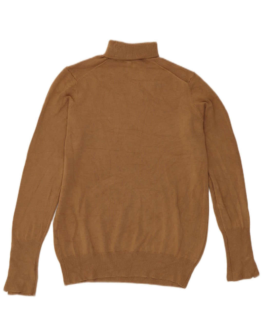 Damski sweter z golfem Zara UK 12 Średni Beżowy Wiskoza