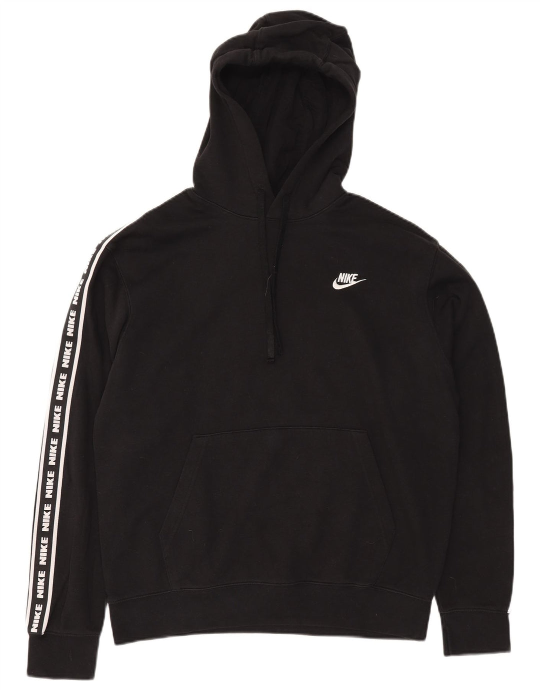 Męski sweter z kapturem Nike z grafiką, średni czarny, bawełniany