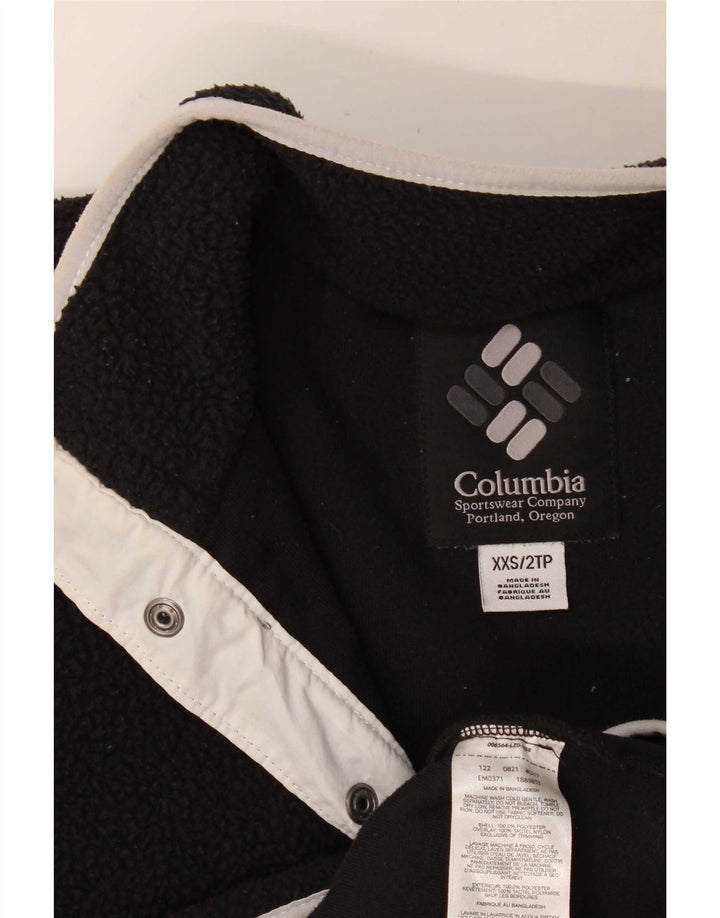Męski sweter polarowy Columbia zapinany na guziki, 2XS, czarny poliester