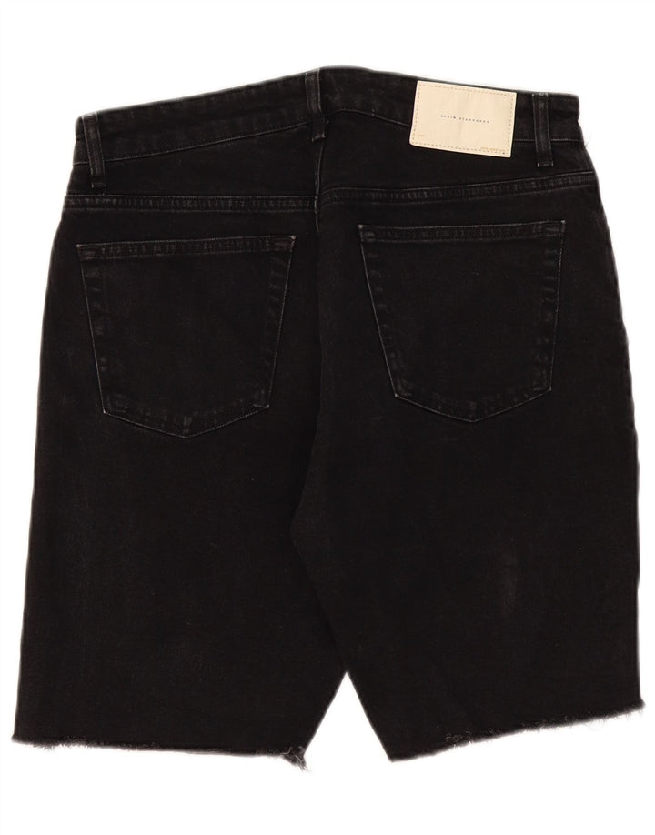 Męskie spodenki jeansowe Zara EU 42 Large W32 czarne