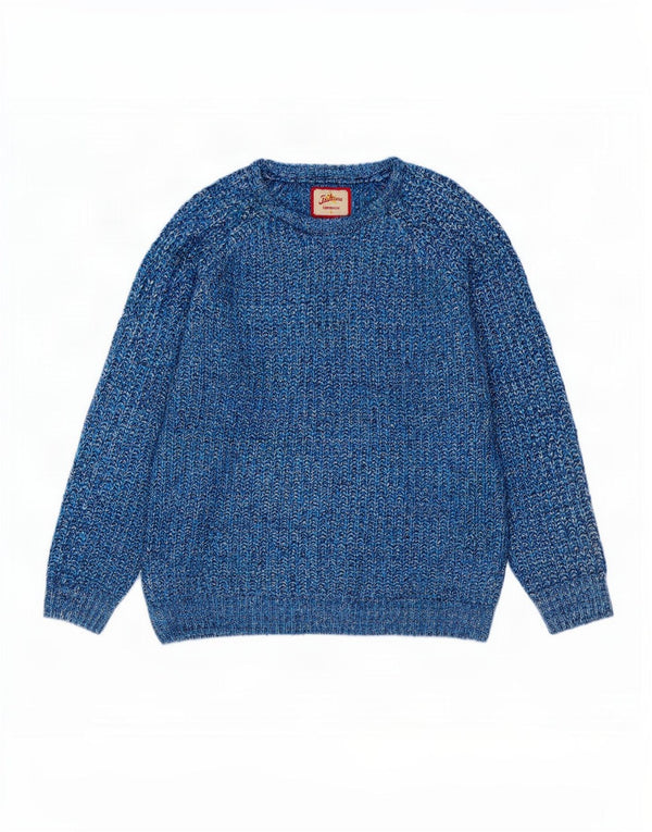Joe Browns Męski sweter z dekoltem w łódkę XL Niebieski nakrapiany akryl