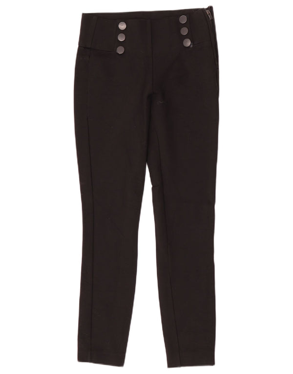 Damskie spodnie typu casual Zara Slim Fit XS W24 L26 czarne