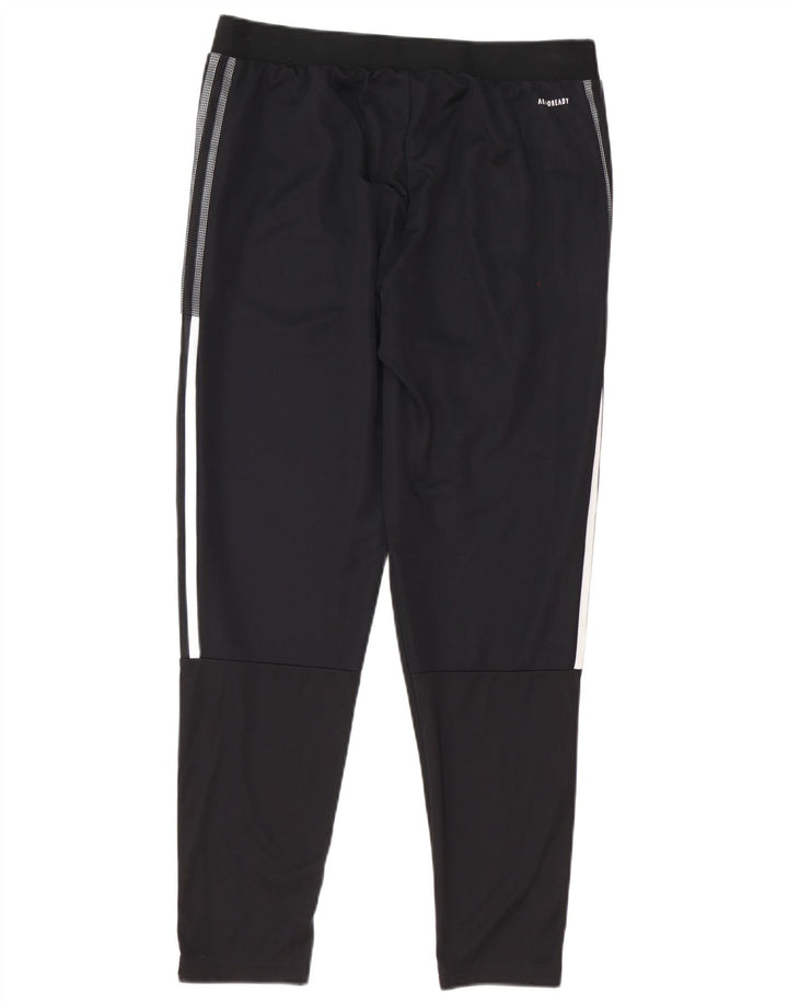 Męskie spodnie dresowe Adidas Aeroready, duże, czarne, poliestrowe