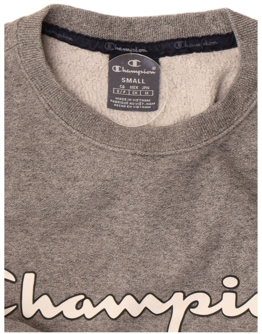 Damska bluza Champion Graphic Oversized Sweatshirt UK 10 Small Grey
