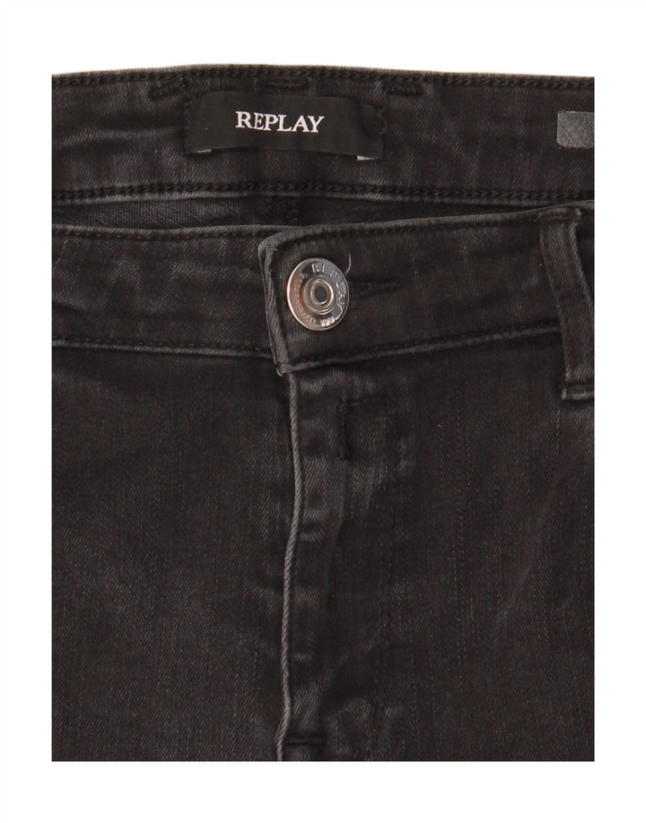 Damskie jeansy Skinny Replay W28 L28 czarne