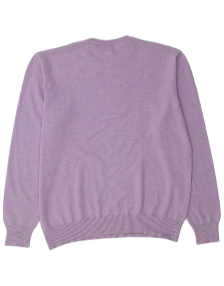 Męski sweter z okrągłym dekoltem Murphy & Nye Sailmakers XL w kolorze fioletowym