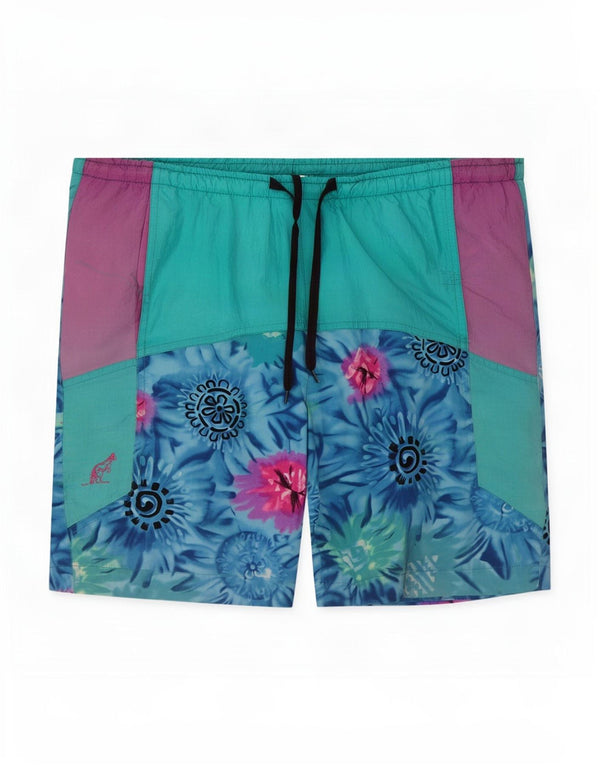 AUSTRALIAN L'ALPINA Mens Swimming Shorts IT 48 Medium Blue Floral