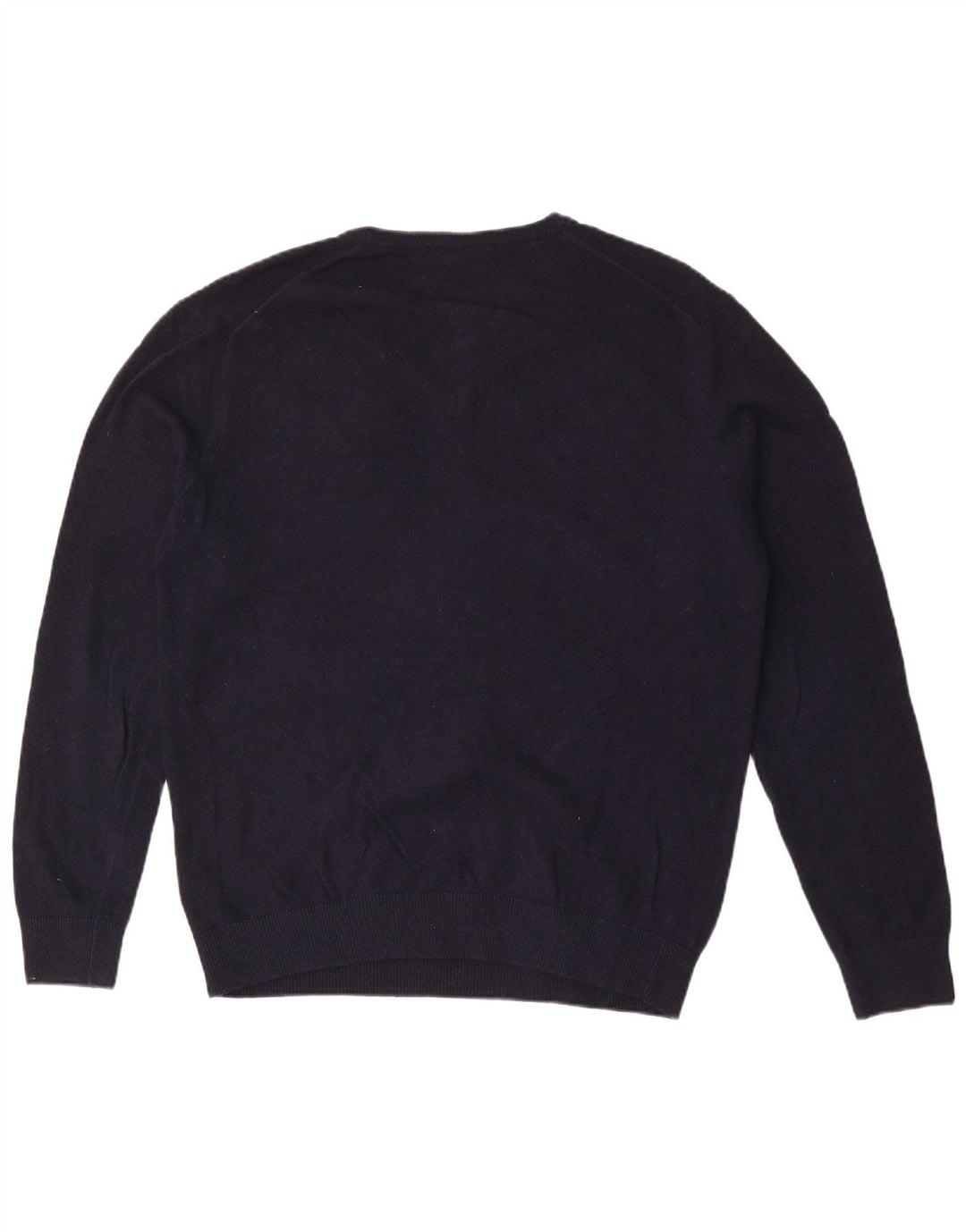 Lacoste Męski sweter z dekoltem w kształcie litery V, rozmiar 5, duży, granatowy, wełniany