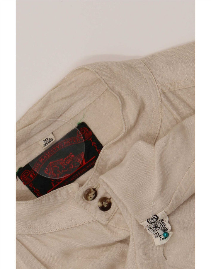 Koszula męska C&A rozmiar 43/44 XL, beżowa wiskoza
