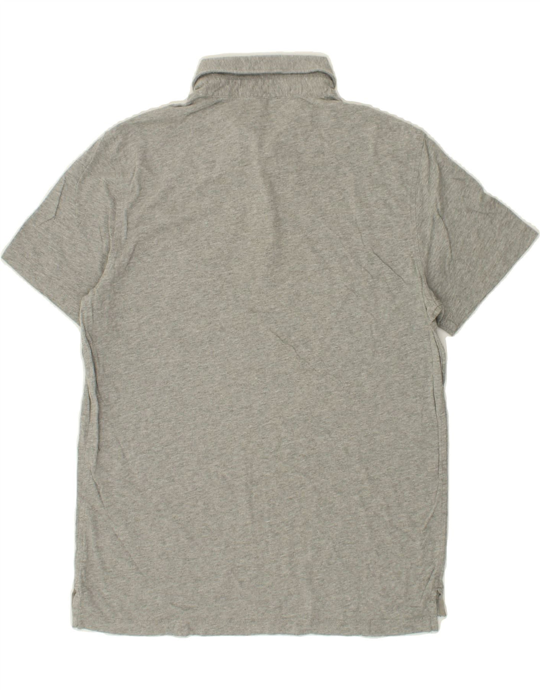 J. CREW Mens Broken In Slim Polo Shirt Large Grey Cotton Vintage J. Crew and Second-Hand J. Crew from Messina Hembry 