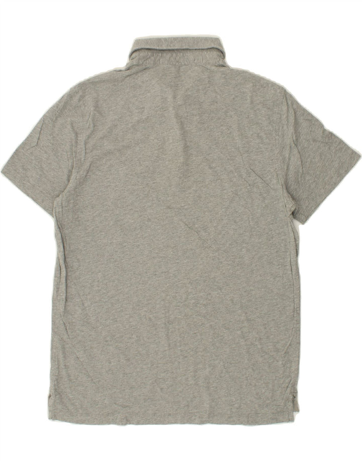 J. CREW Mens Broken In Slim Polo Shirt Large Grey Cotton Vintage J. Crew and Second-Hand J. Crew from Messina Hembry 
