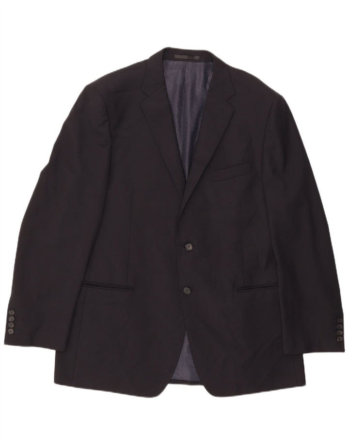 Marks & Spencer Męska marynarka z autografem, zapinana na 2 guziki, UK 44 XL, granatowa