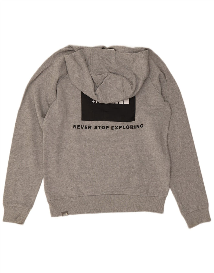 Męski sweter z kapturem The North Face, średnioszary, bawełniany