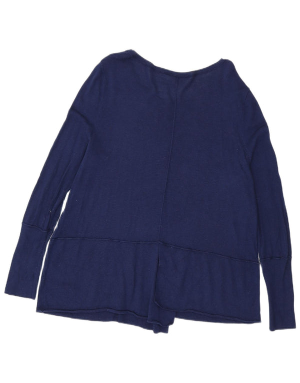 Damski sweter z dekoltem w łódkę Phase Eight UK 16, duży, granatowy, wiskoza