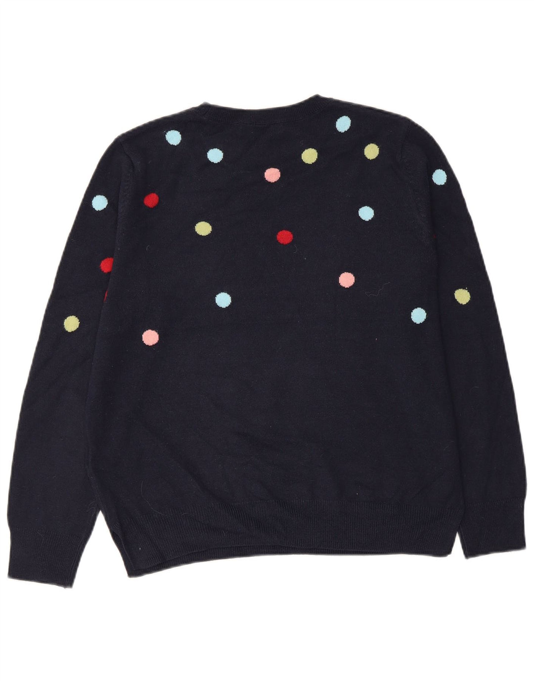MARKS & SPENCER Damski sweter z okrągłym dekoltem UK 14 Średni granatowy