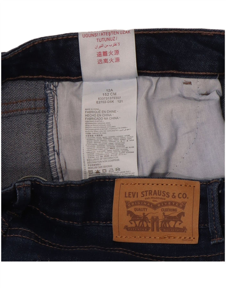 Dżinsy chłopięce LEVI'S 710 Super Skinny 11-12 lat W28 L29 Niebieskie bawełniane